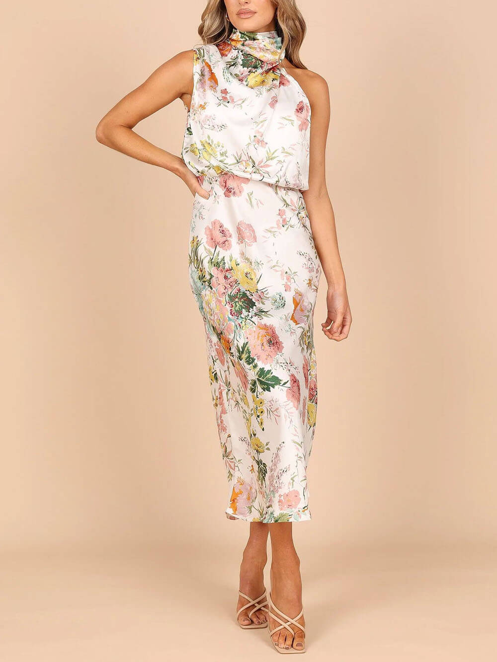 Vestido largo floral
