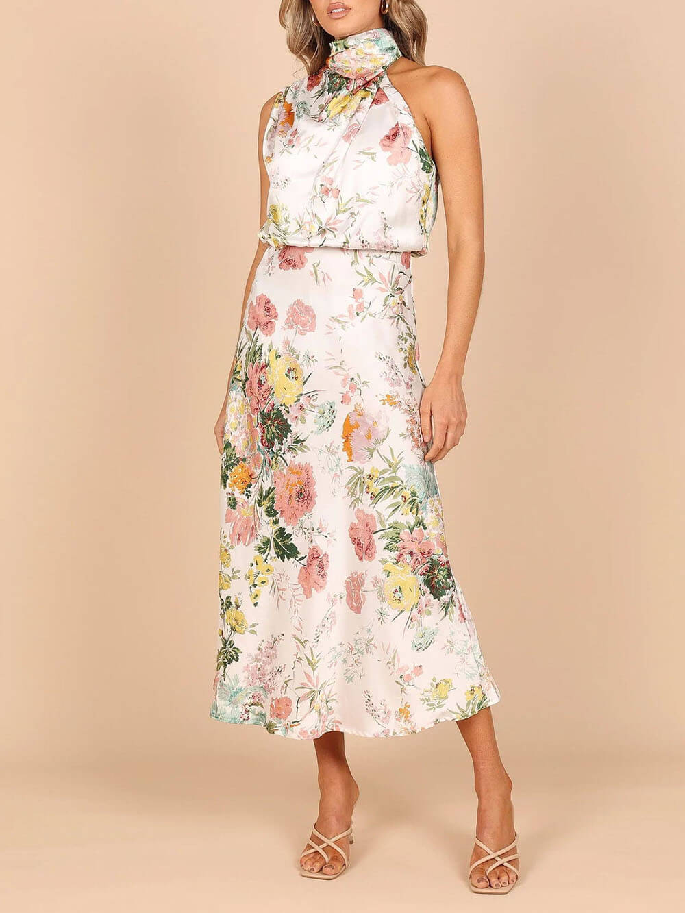 Vestido largo floral