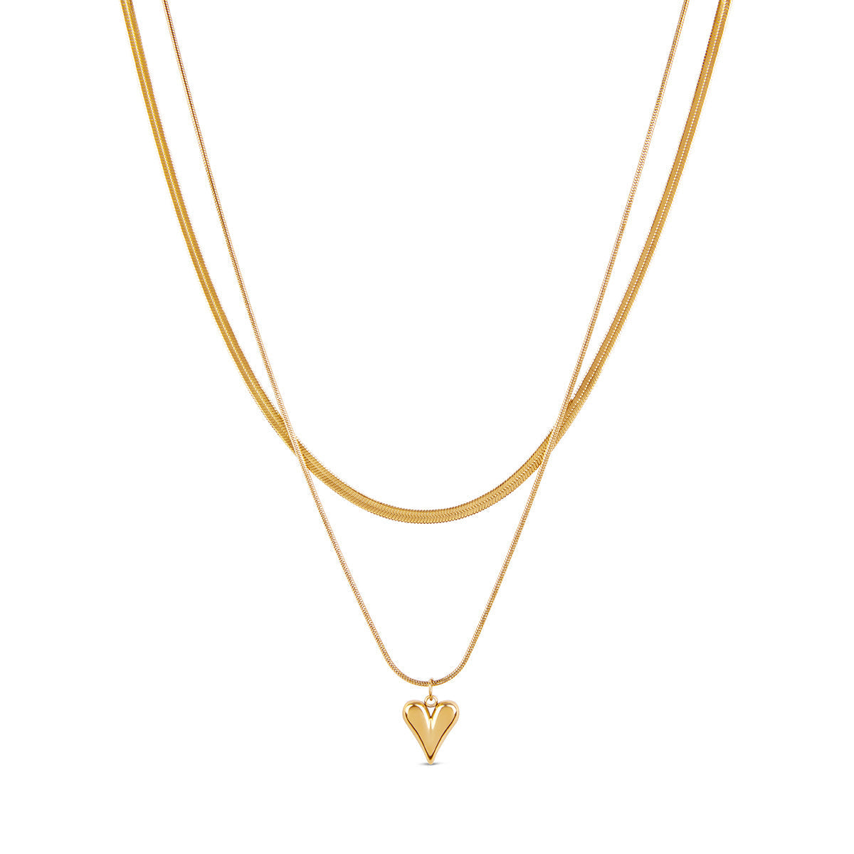 Collar con Corazón Esculpido