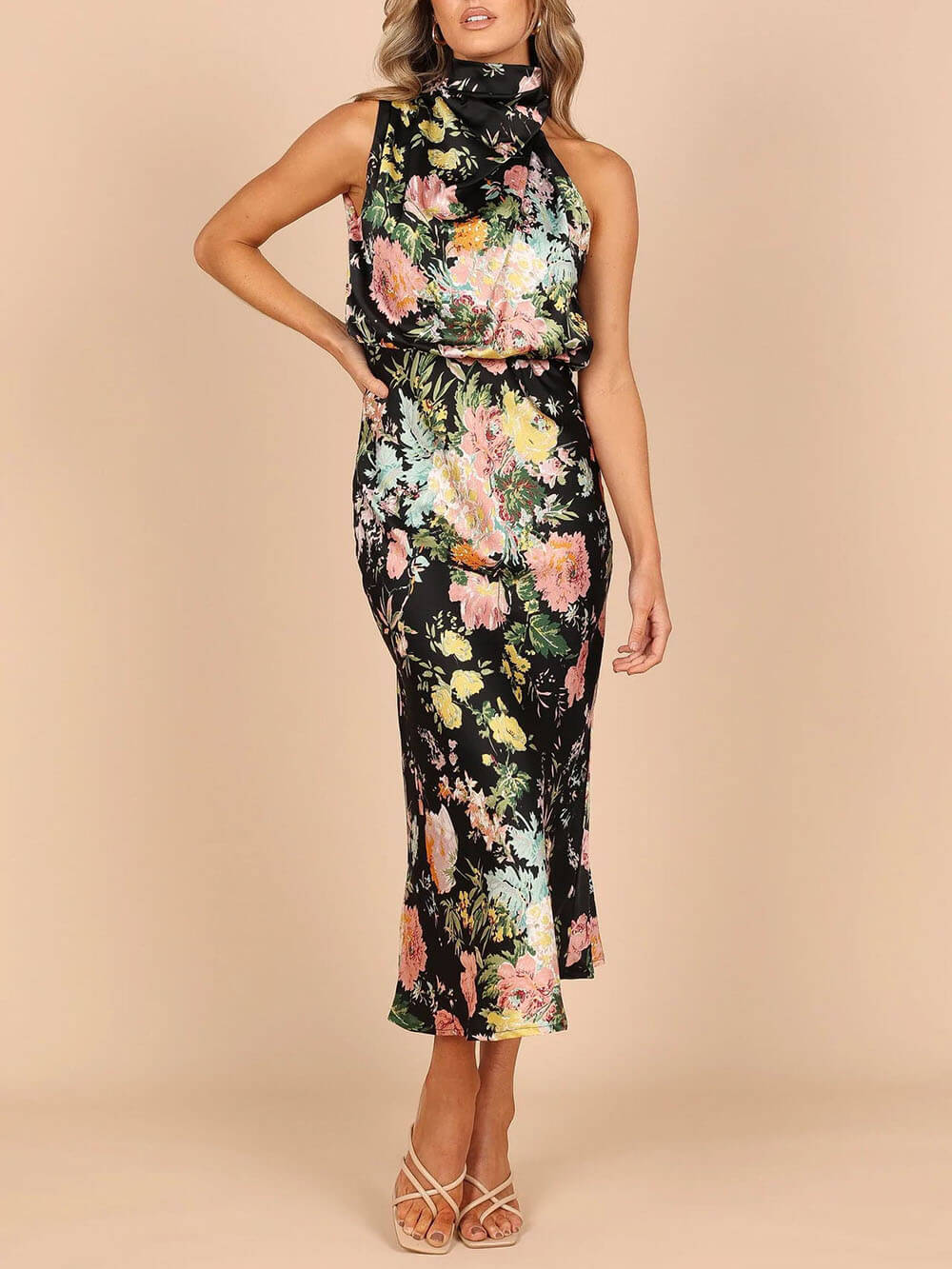 Vestido largo floral