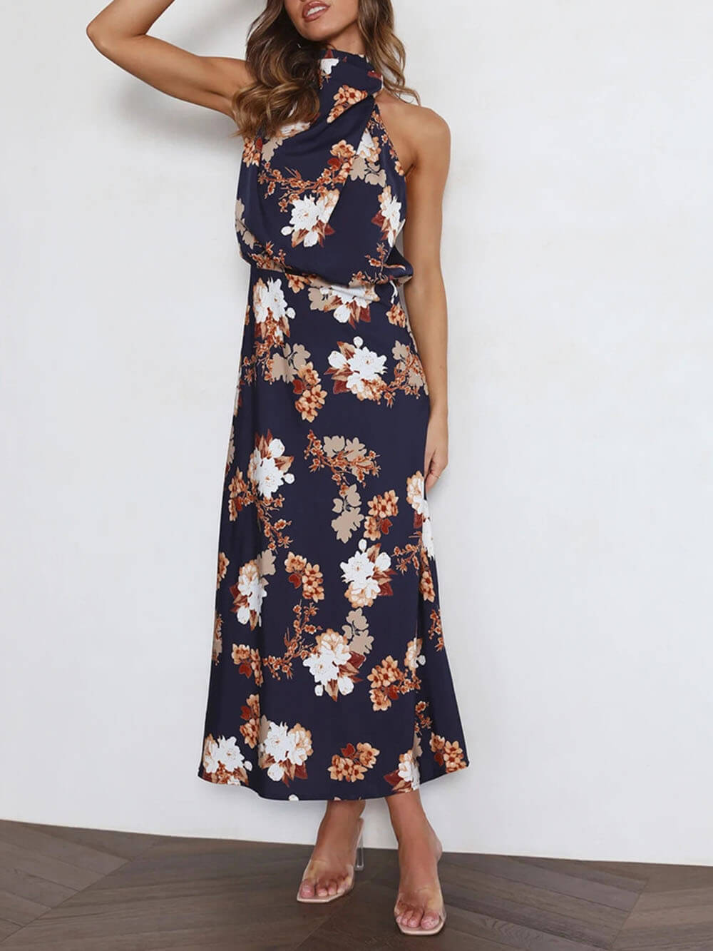 Vestido largo floral
