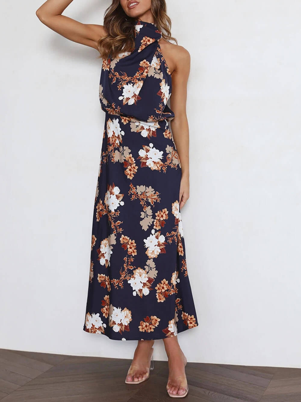 Vestido largo floral