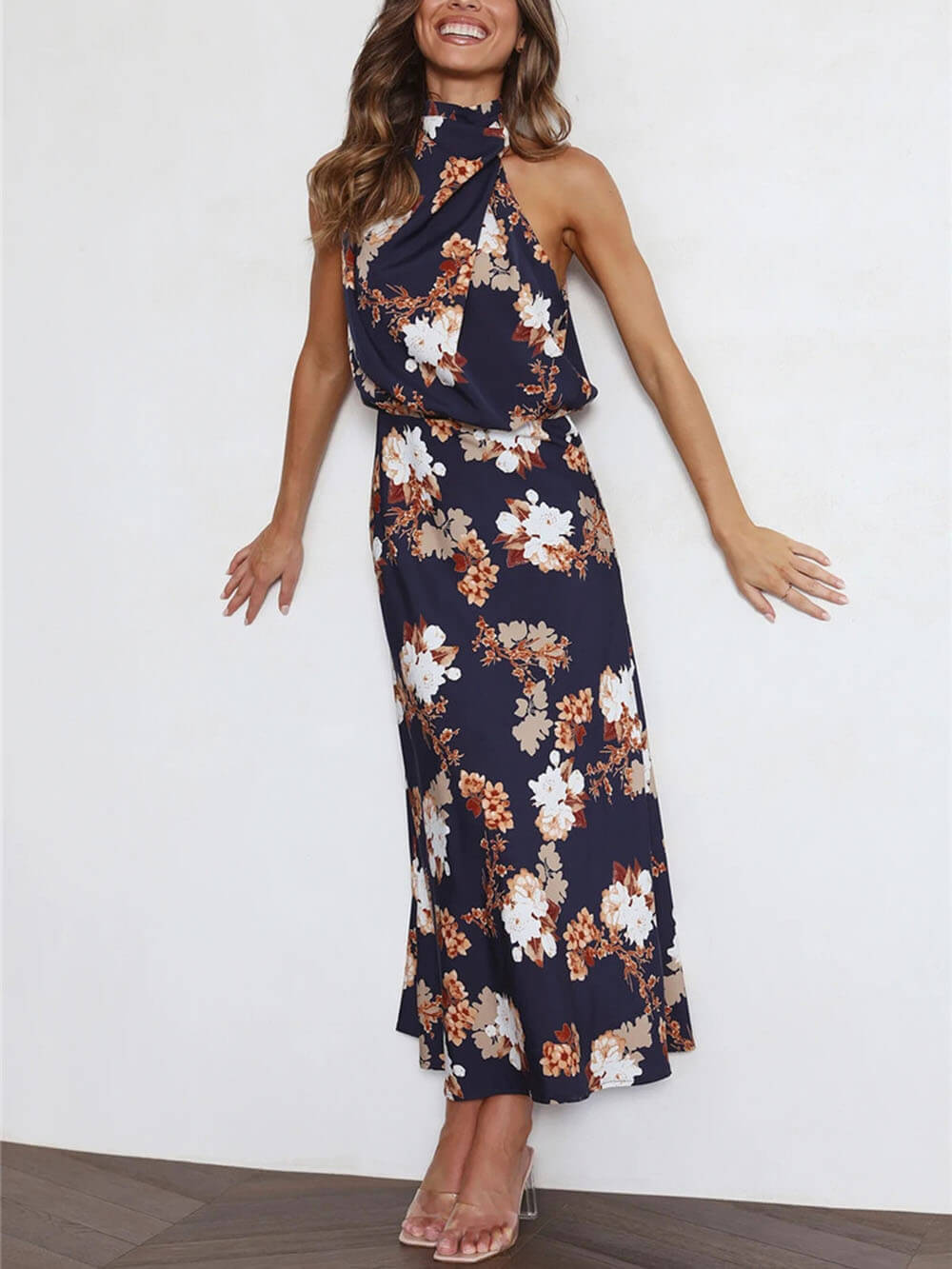 Vestido largo floral