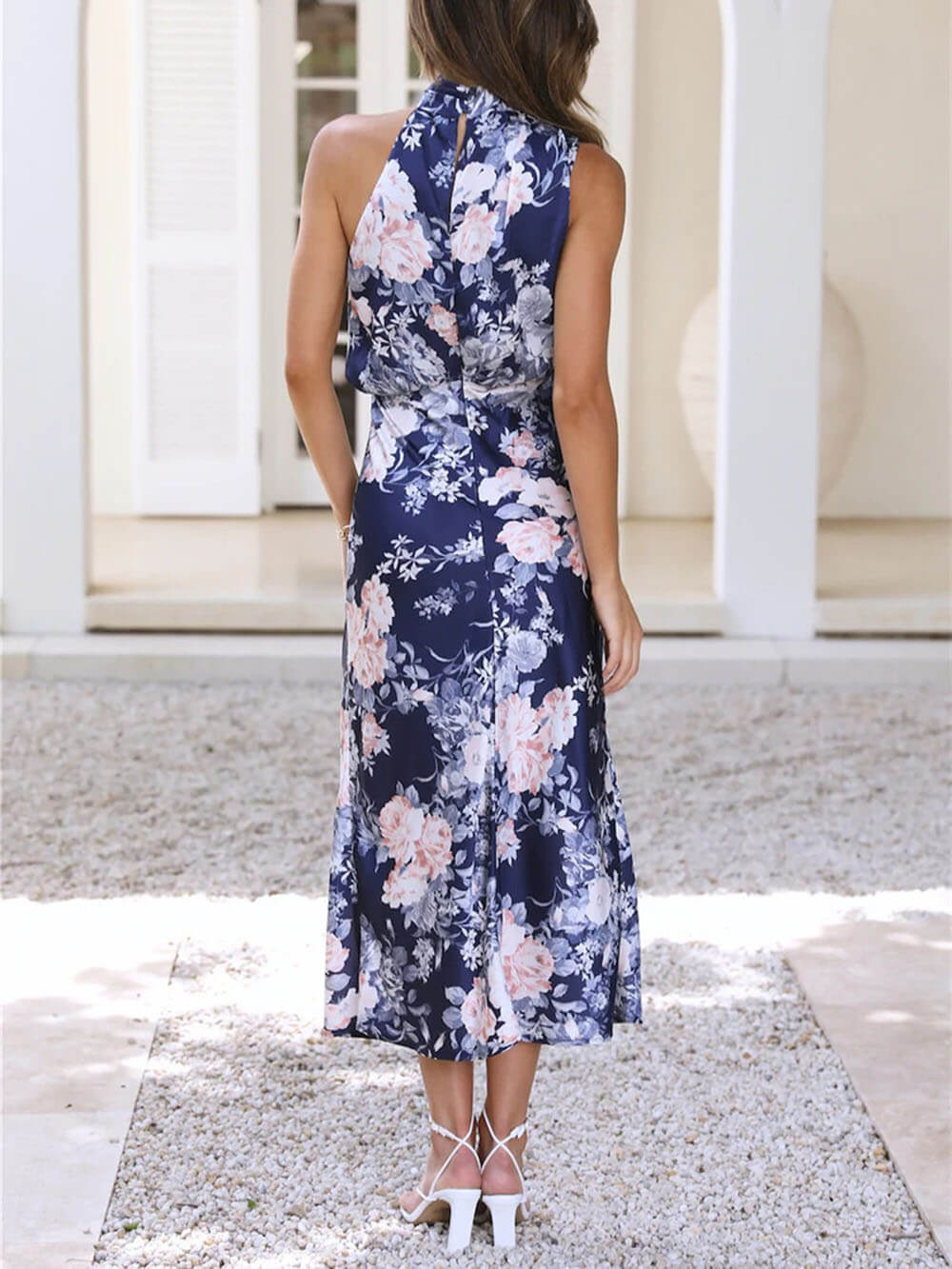 Vestido largo floral