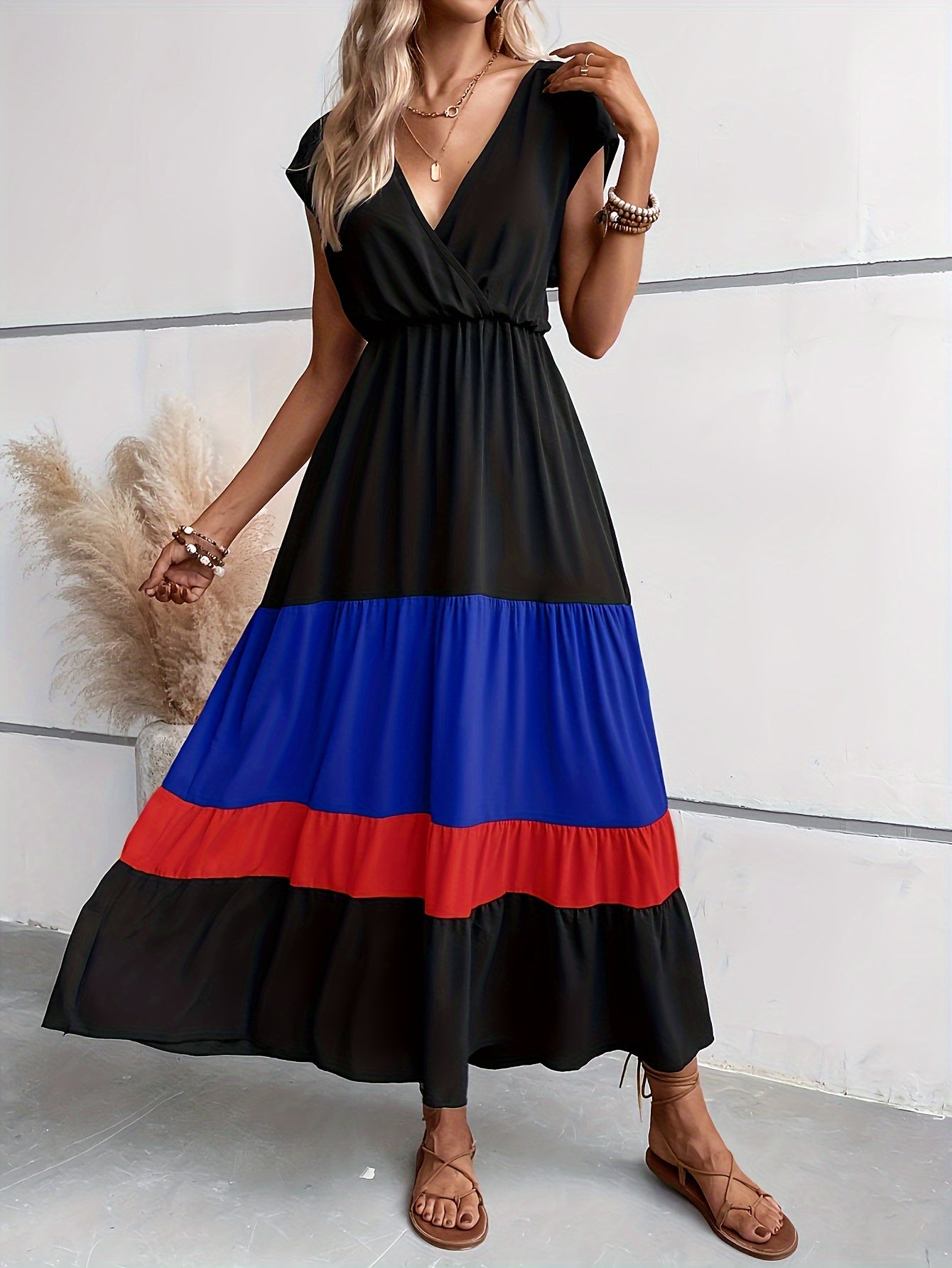 Vestido Clara Con Cuello en V