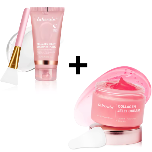 LAKERAIN Mascarilla de Colágeno Más Crema Hidratante De Regalo
