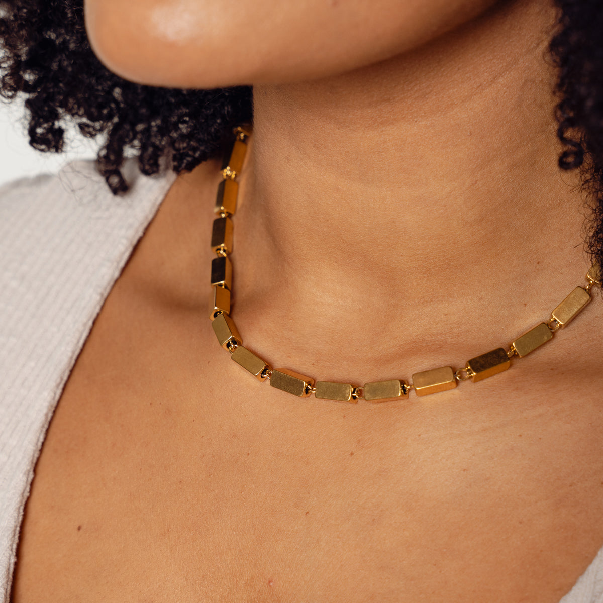 Collar Cadena Rectangular