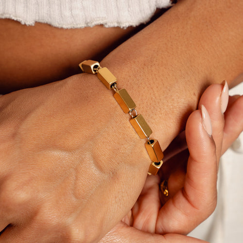 Pulsera de Cadena Rectangular