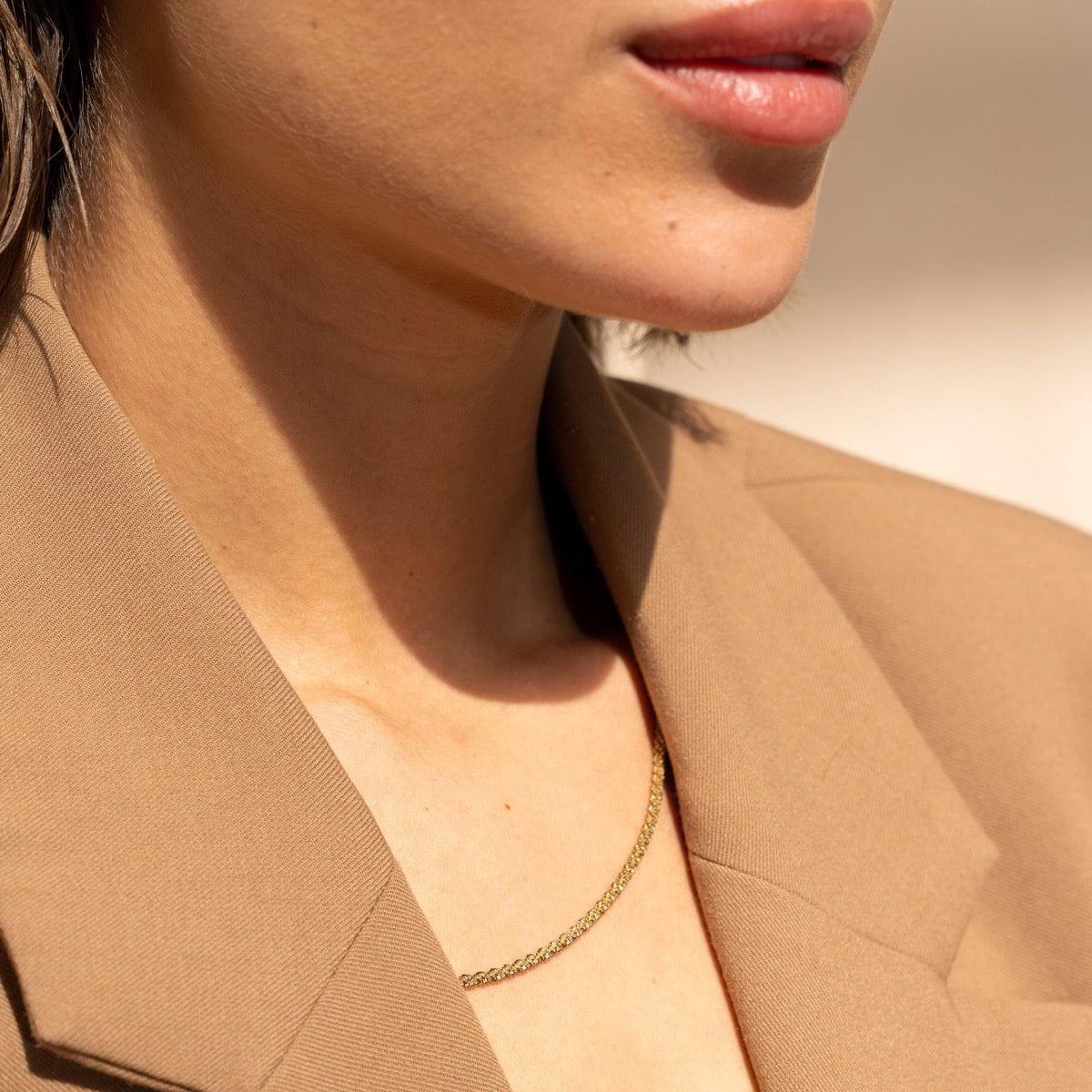 Collar Cadena Champagne