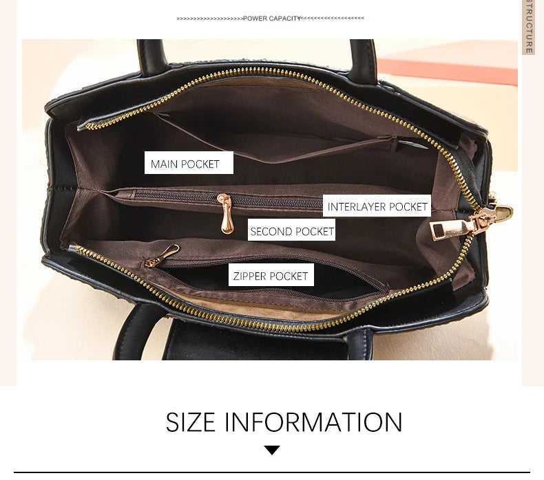 Bolsa Vintage de Mano con Textura Cocodrilo