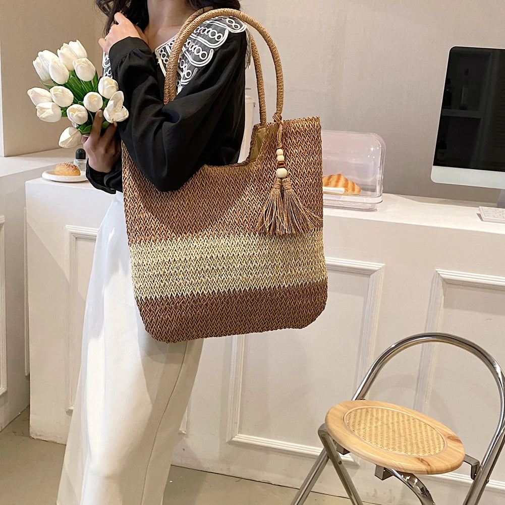 Bolsa de Paja Tejida