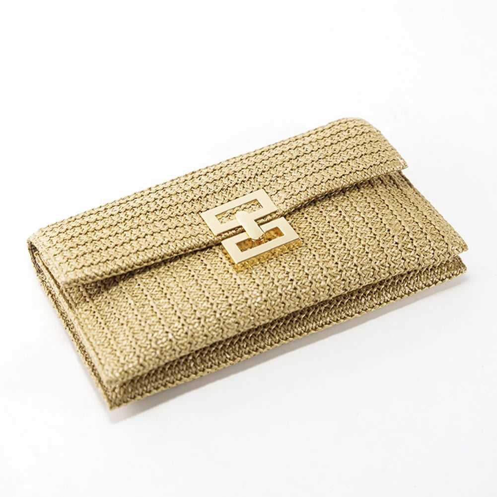 Bolsa de Mano de Paja Bohemio