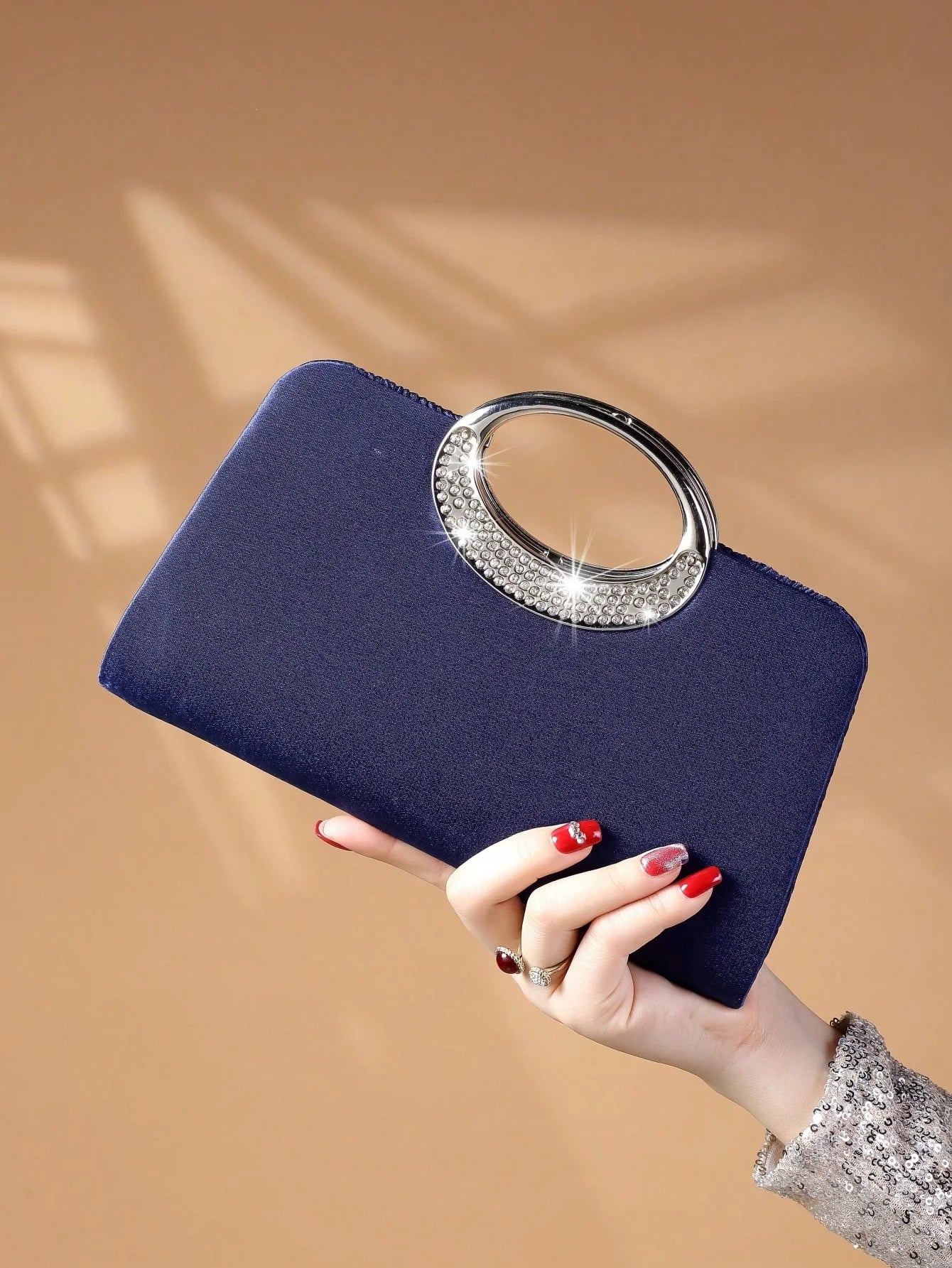 Bolsa Clutch con Cristales