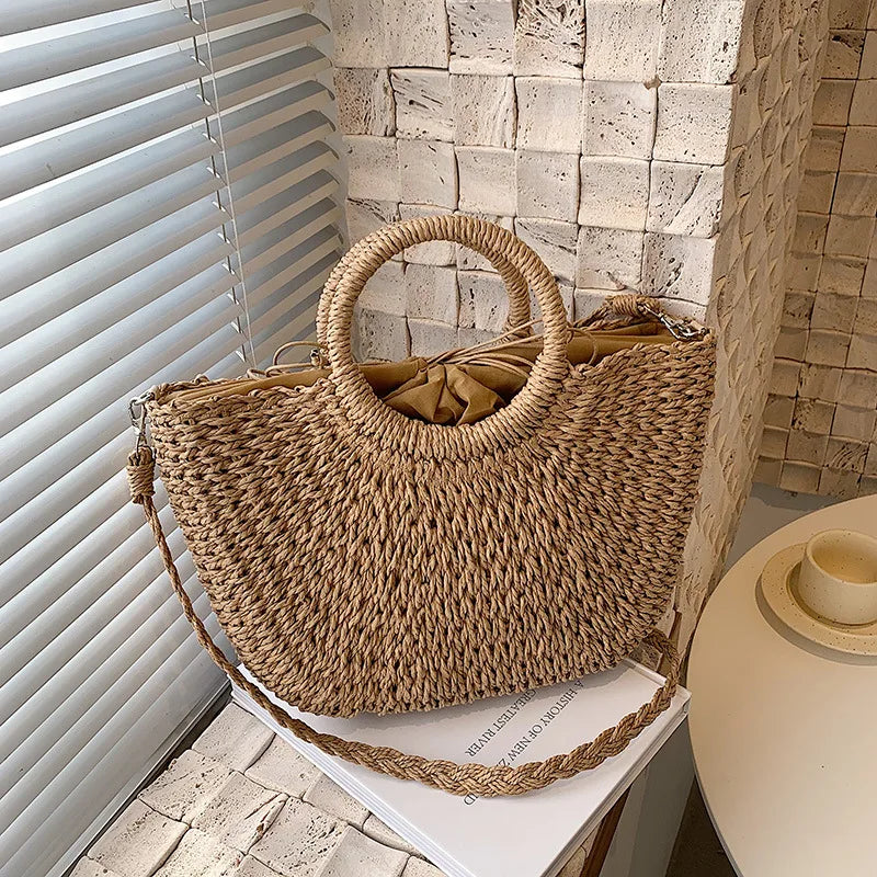 Bolsa Tejida con Cinta