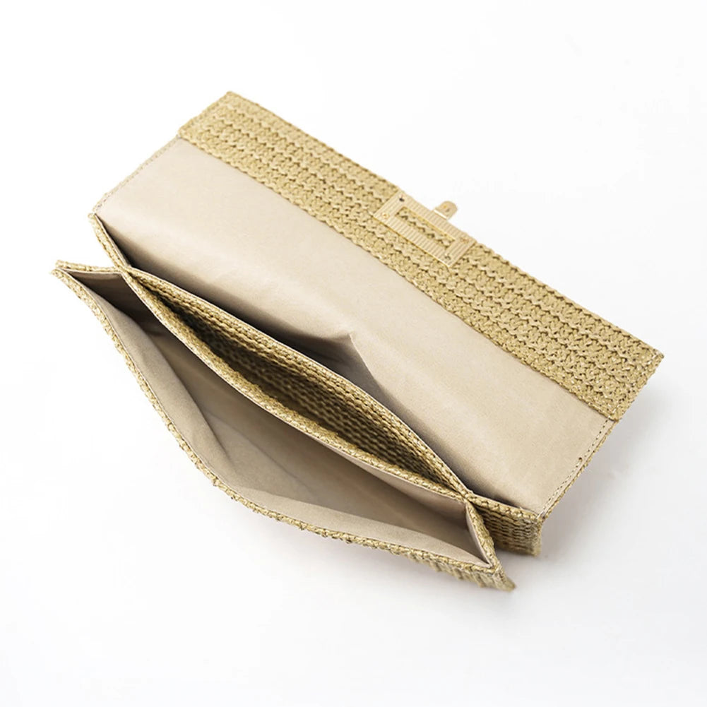 Bolsa de Mano de Paja Bohemio