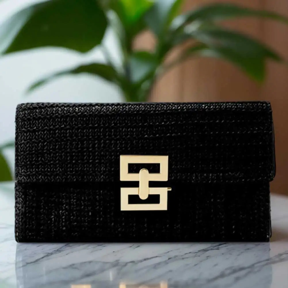 Bolsa de Mano de Paja Bohemio