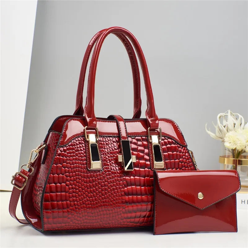 Bolsa de Lujo con Patrón Croco