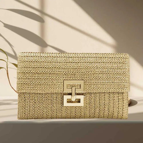 Bolsa de Mano de Paja Bohemio