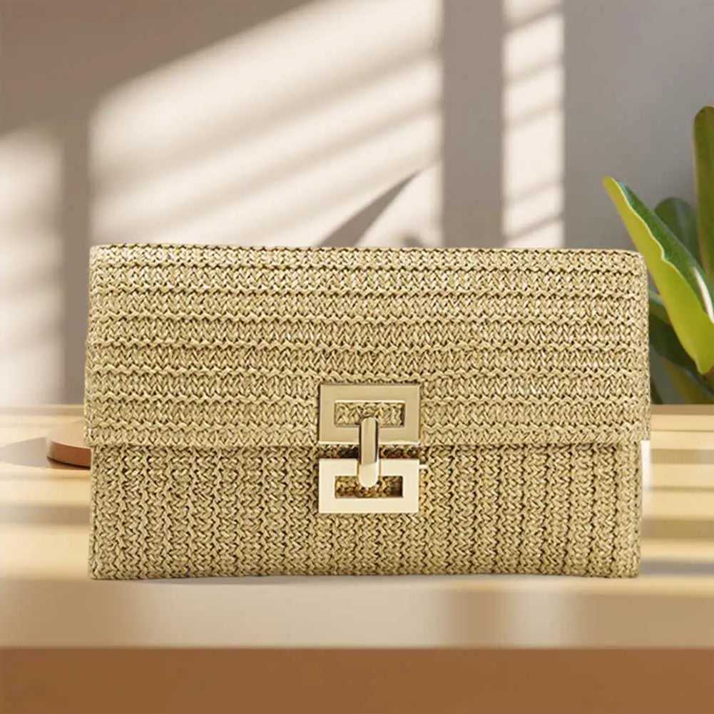 Bolsa de Mano de Paja Bohemio