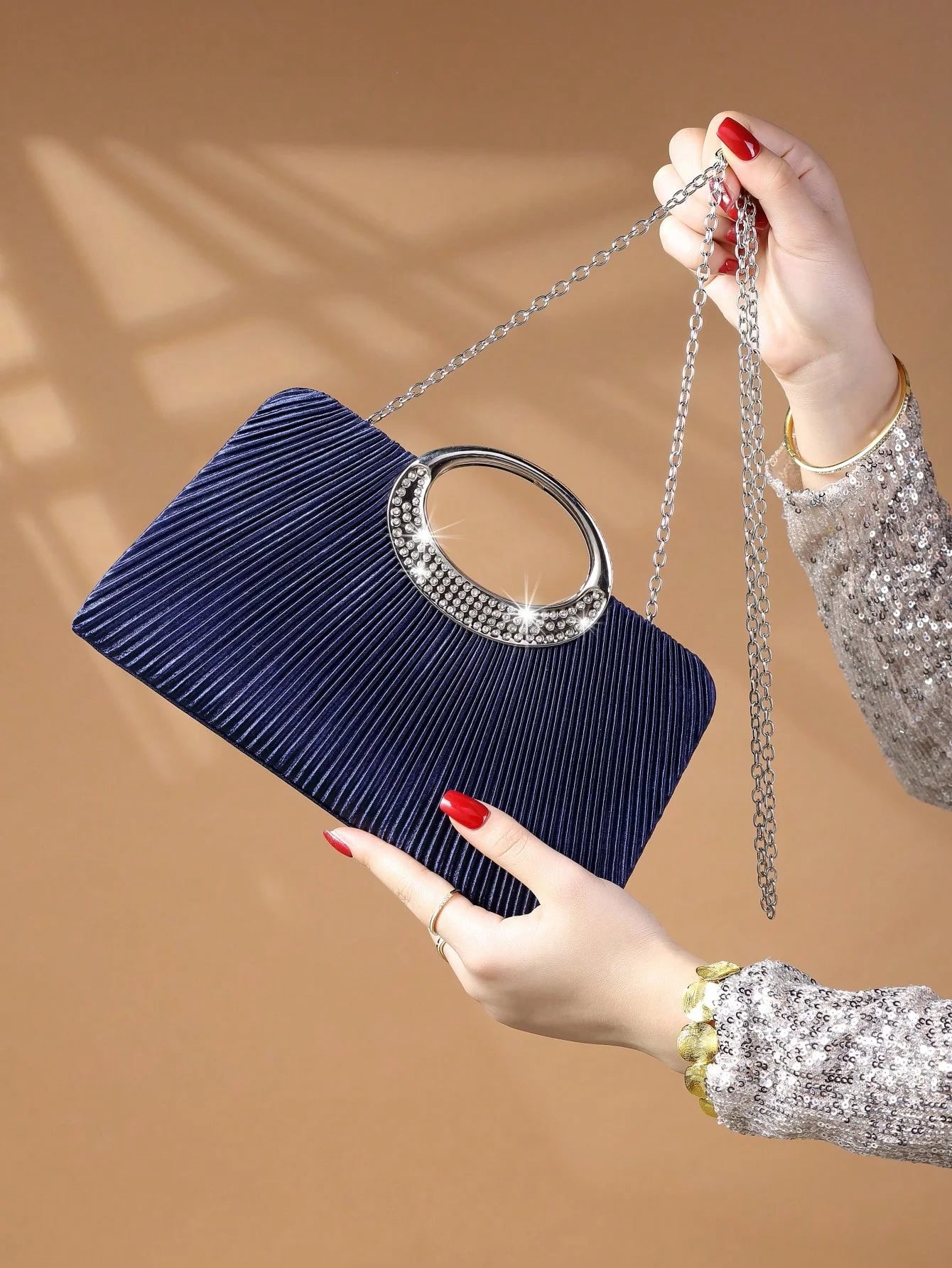 Bolsa Clutch con Cristales
