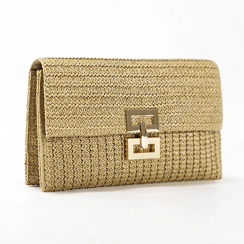 Bolsa de Mano de Paja Bohemio