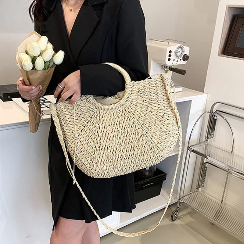 Bolsa Tejida con Cinta