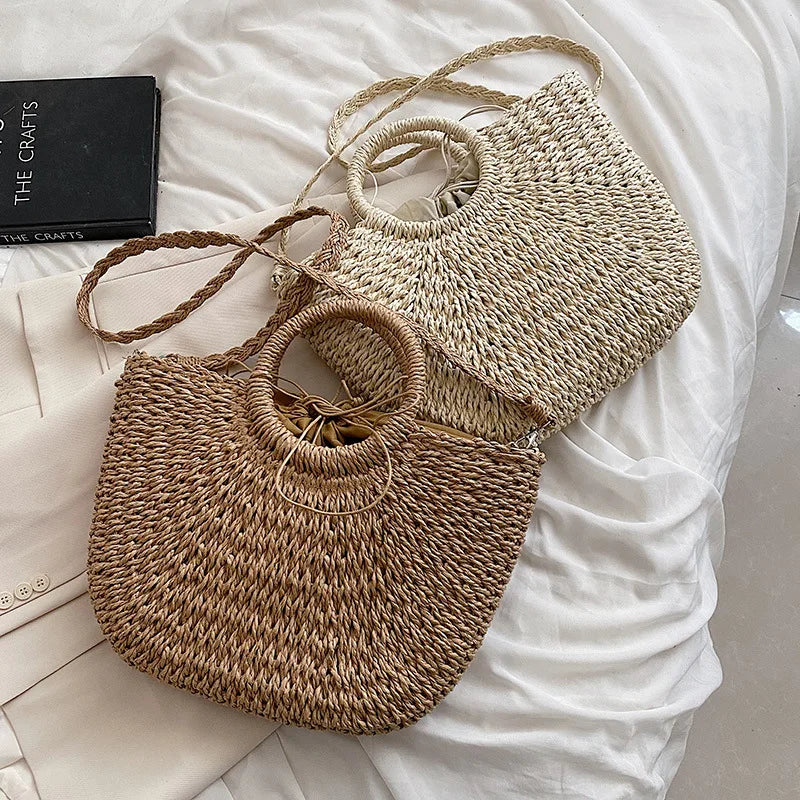 Bolsa Tejida con Cinta