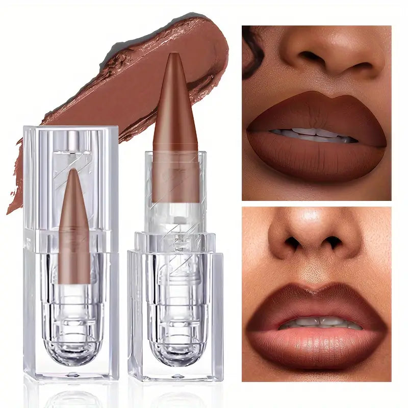 Labial Mate Nude Marrón de Larga Duración