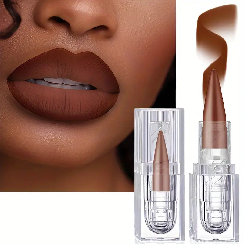 Labial Mate Nude Marrón de Larga Duración