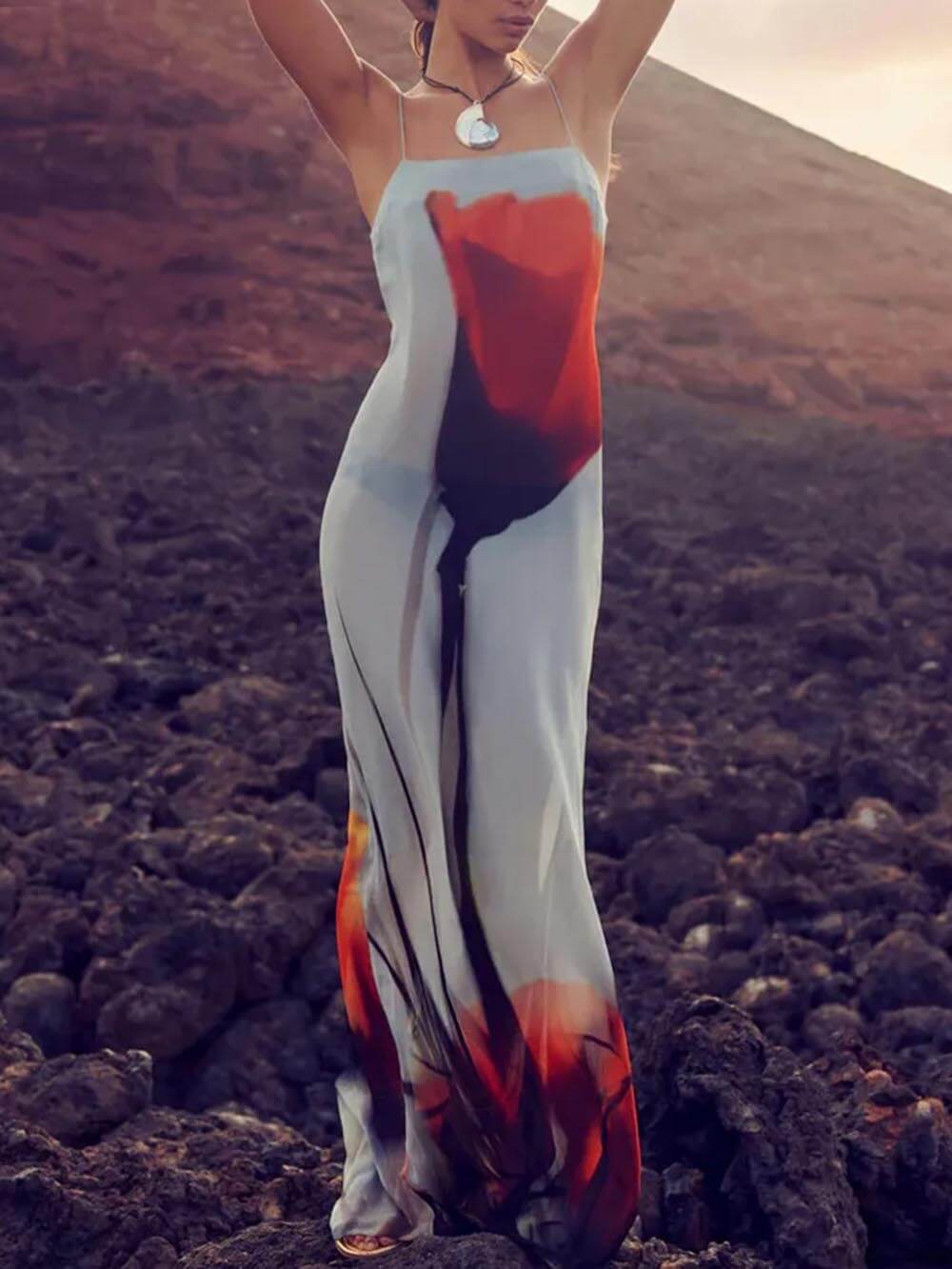 Vestido largo H-line