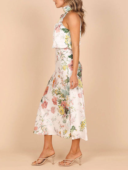 Vestido largo floral