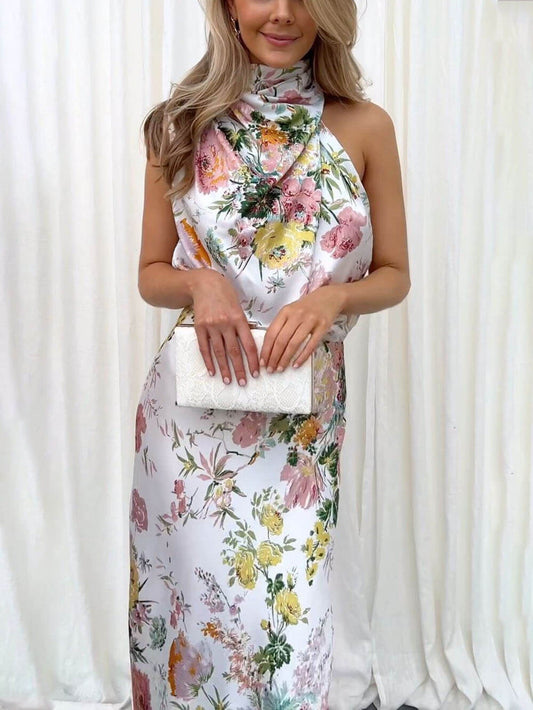 Vestido largo floral