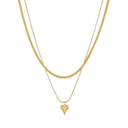 Collar con Corazón Esculpido
