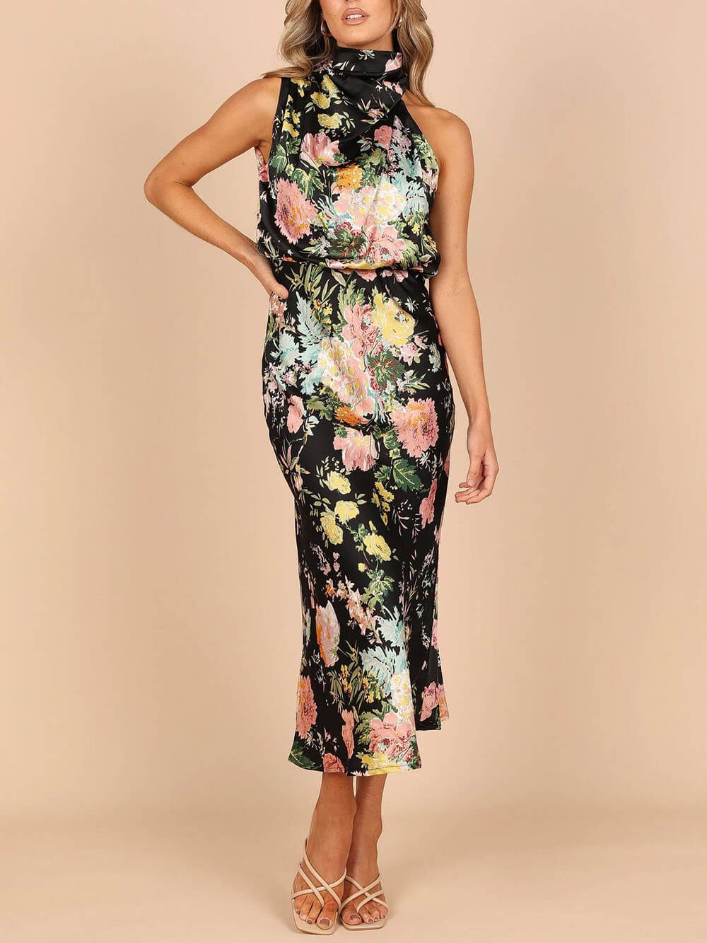 Vestido largo floral