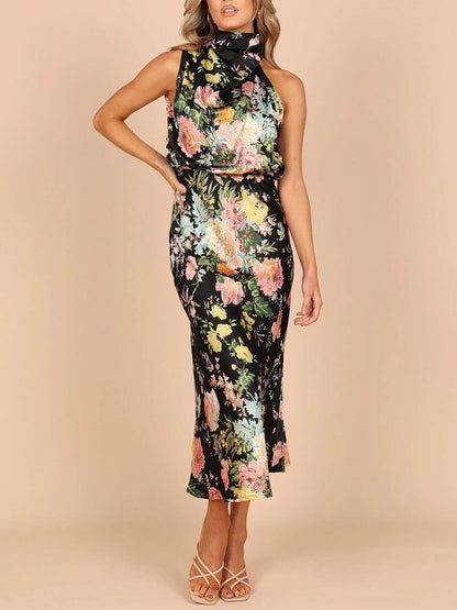 Vestido largo floral