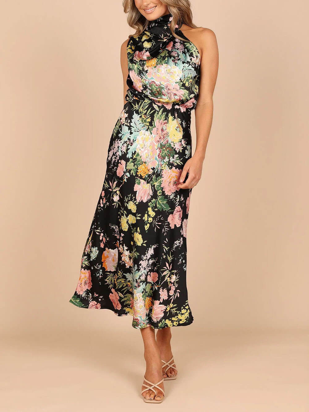 Vestido largo floral