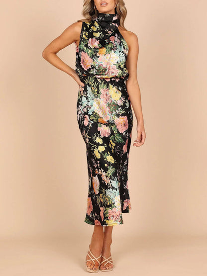 Vestido largo floral