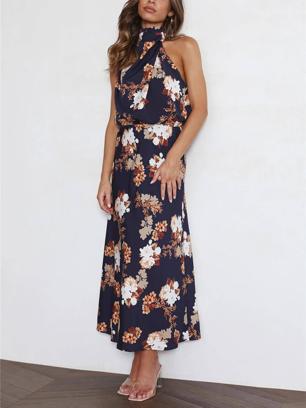 Vestido largo floral