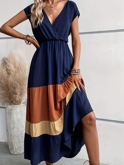 Vestido Clara Con Cuello en V