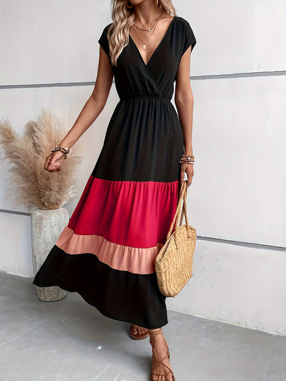 Vestido Clara Con Cuello en V