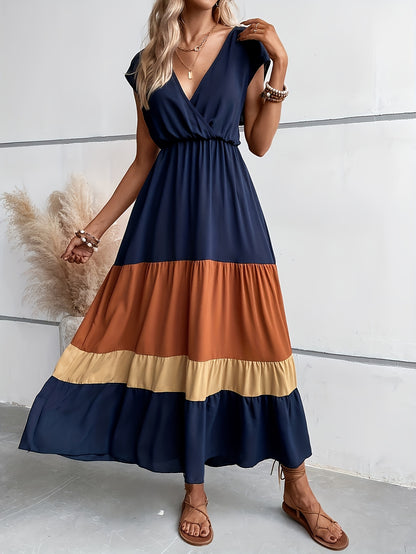 Vestido Clara Con Cuello en V