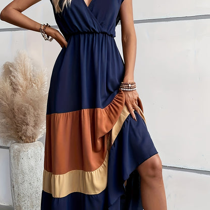 Vestido Clara Con Cuello en V
