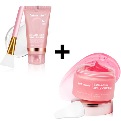 Kit Facial: Mascarilla Peel-Off+ Crema de Gelatina Hidratante