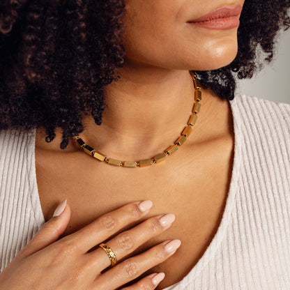 Collar Cadena Rectangular