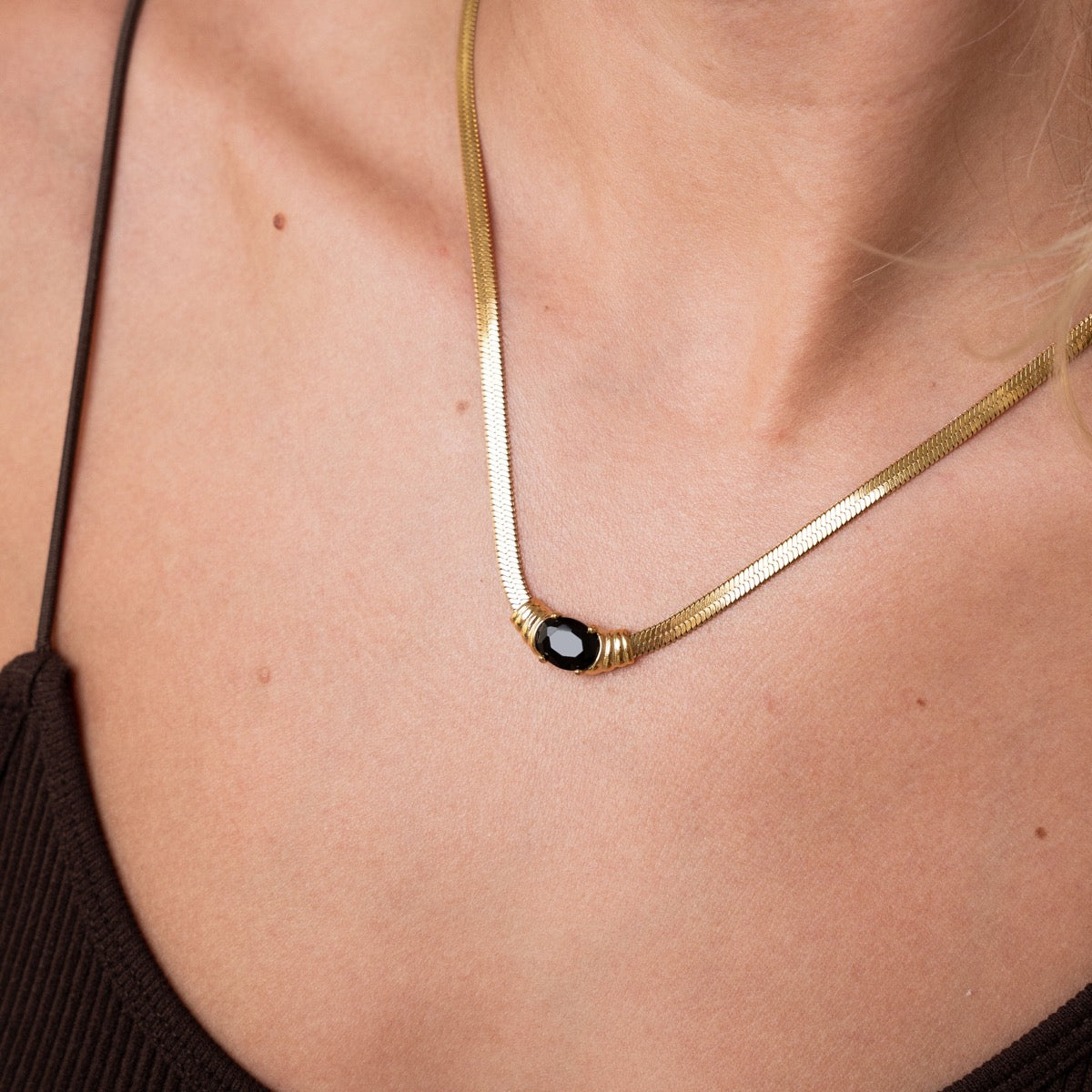 Collar con Piedra de Ónix