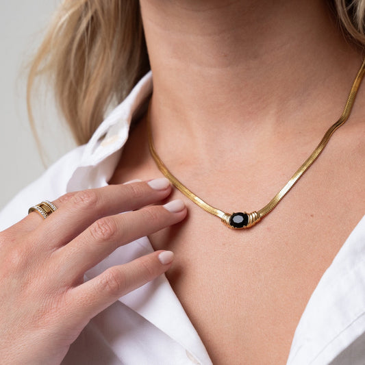 Collar con Piedra de Ónix