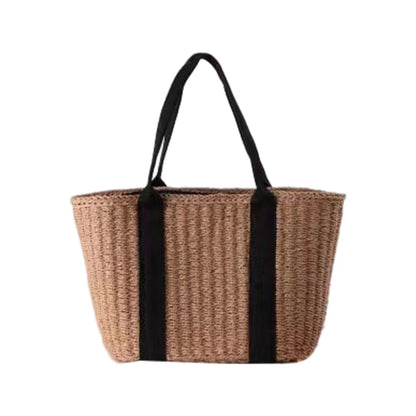 Bolsa de Playa de Paja con Cordón