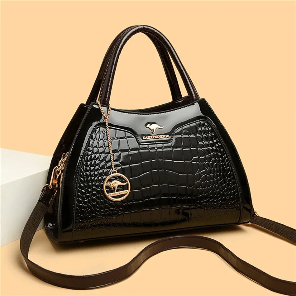 Bolsa Hobo Croco Aurora