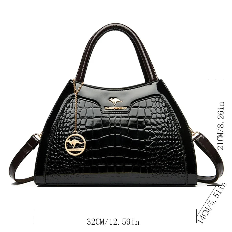 Bolsa Hobo Croco Aurora