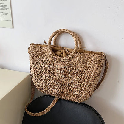 Bolsa Tejida con Cinta